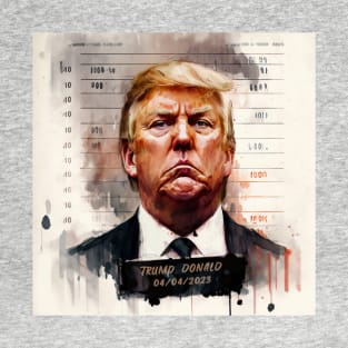 Trump mugshot painting T-Shirt